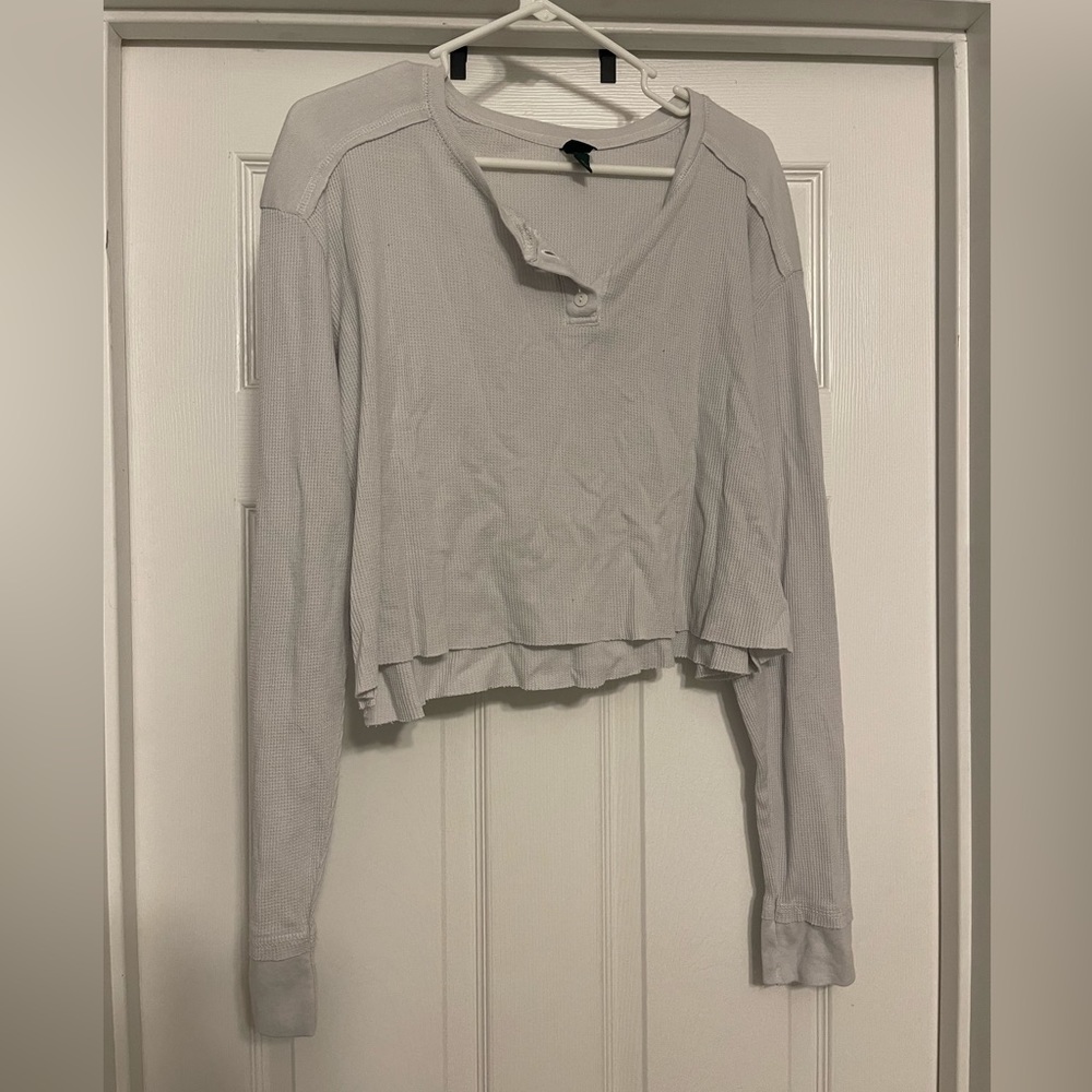 Waffled crop top